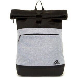 ADIDAS Sport ID Rectangular Fold-over Gray / Black Backpack